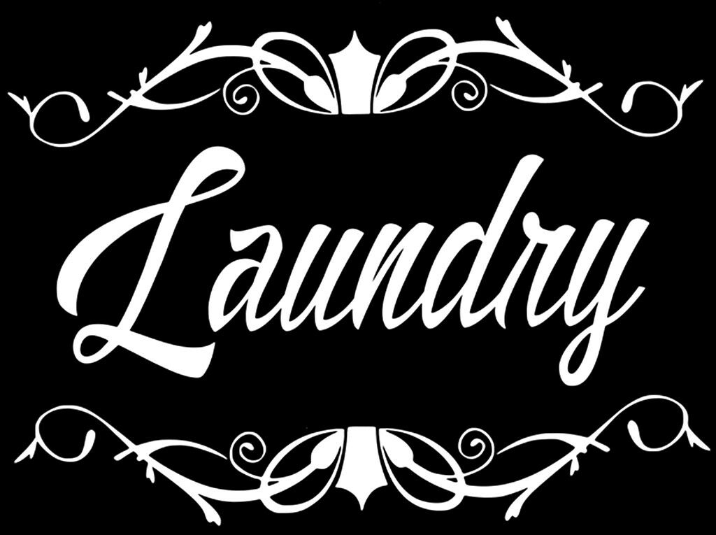 Laundry Room Door Wall Art Decal Sticker Sign