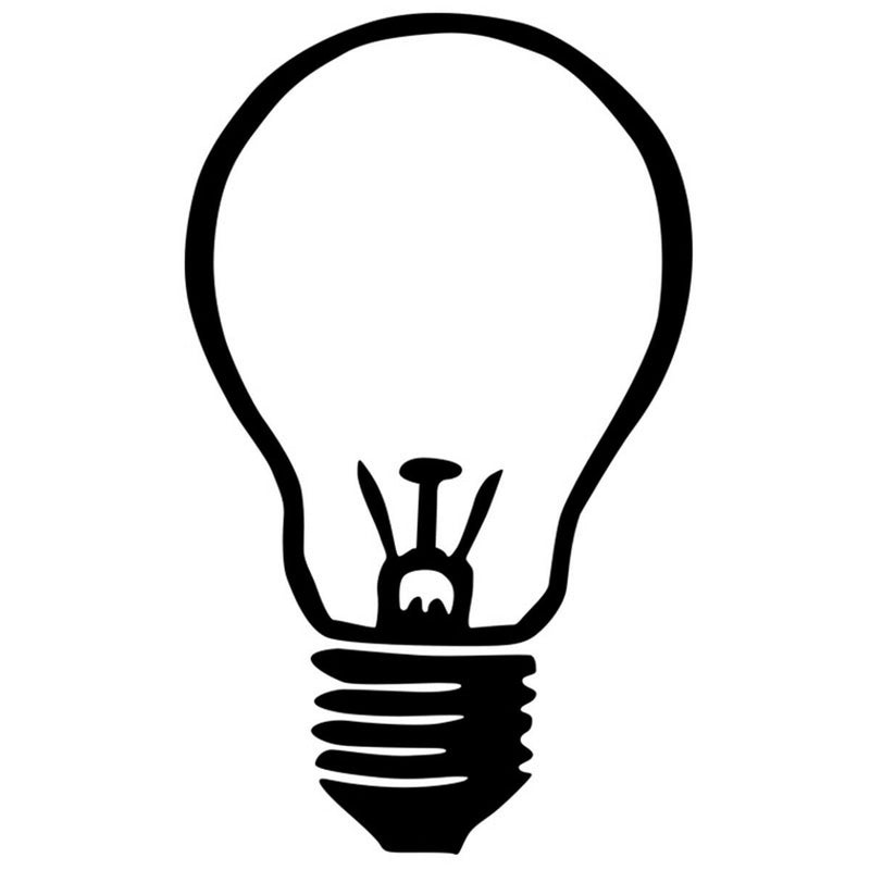 Light Bulb Decal