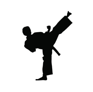 Martial Arts decal Kick Boxing Decal Karate decal Karate car decals Martial Arts Car decal Karate custom vinyl sticker