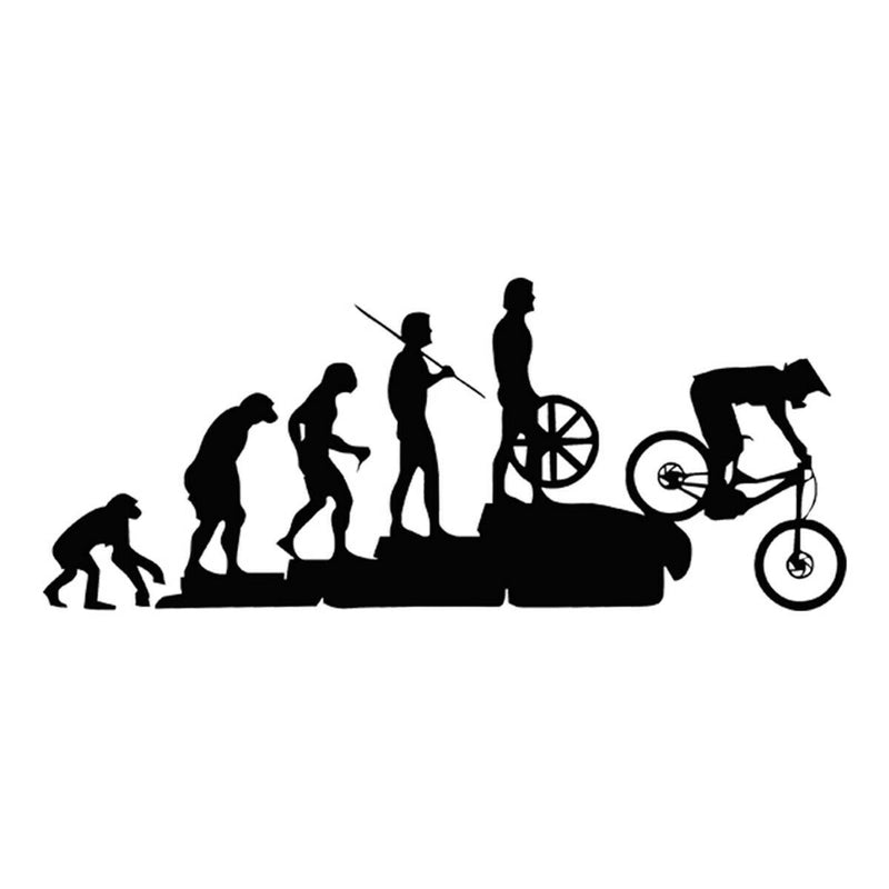 Mountain Bike Downhill Window Car Sticker Laptop Truck Black Vinyl Decal Sticker