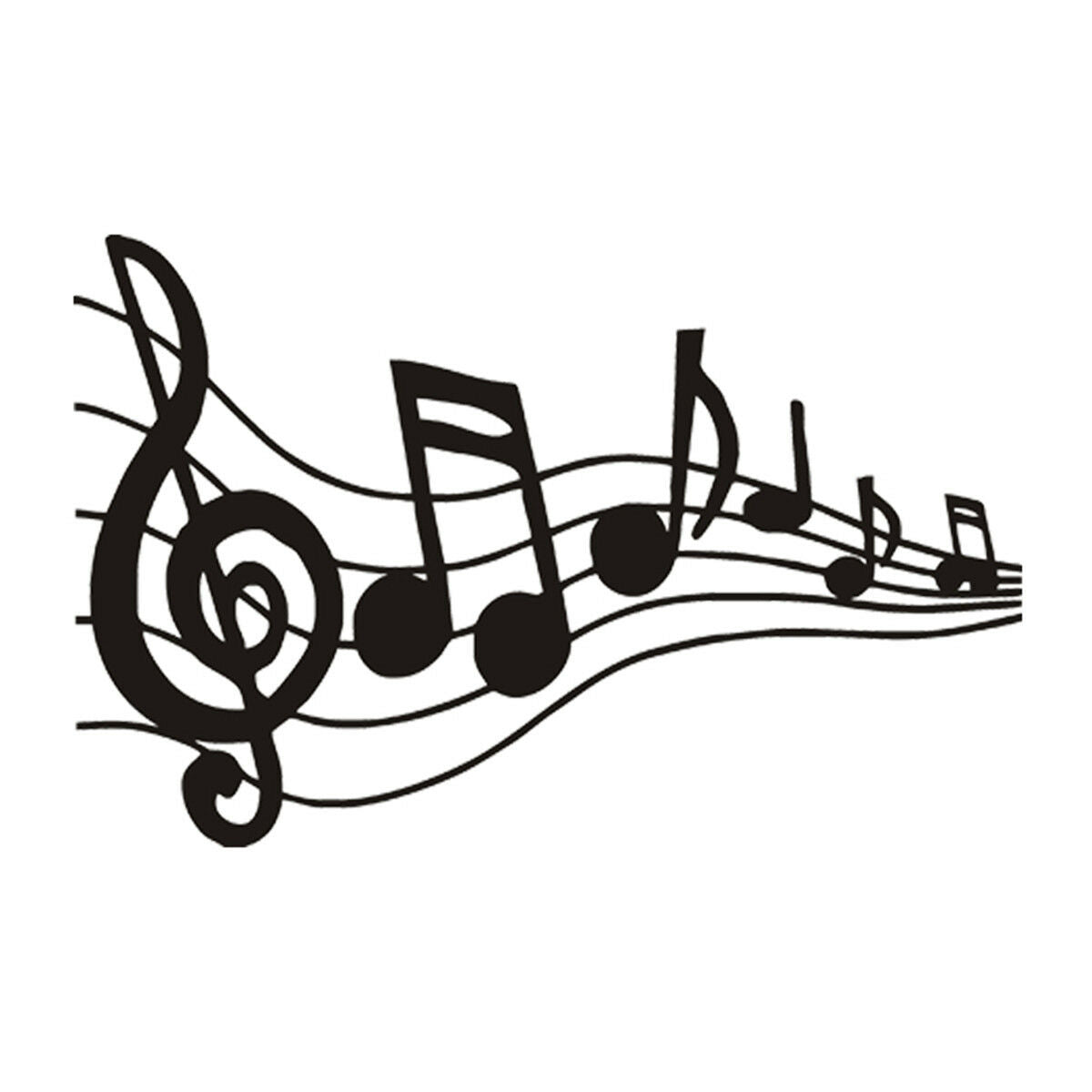 Music Notes Pattern Stickers Musical Notes Pattern Decal Car Piano Guitar Wall Laptop Vinyl Sticker ...