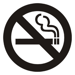 No smoking sign decal sticker