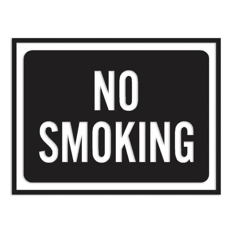 No Smoking Business Sign Decal Sticker