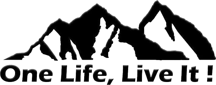 ONE LIFE LIVE IT Off Road Mountain Silhouette Car Sticker Window