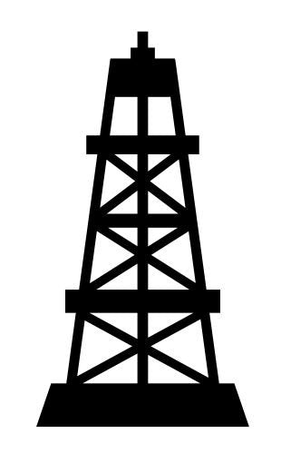 Oil Rig Fracking Vinyl Decal Sticker
