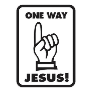 One Way Up Jesus Decal Sticker