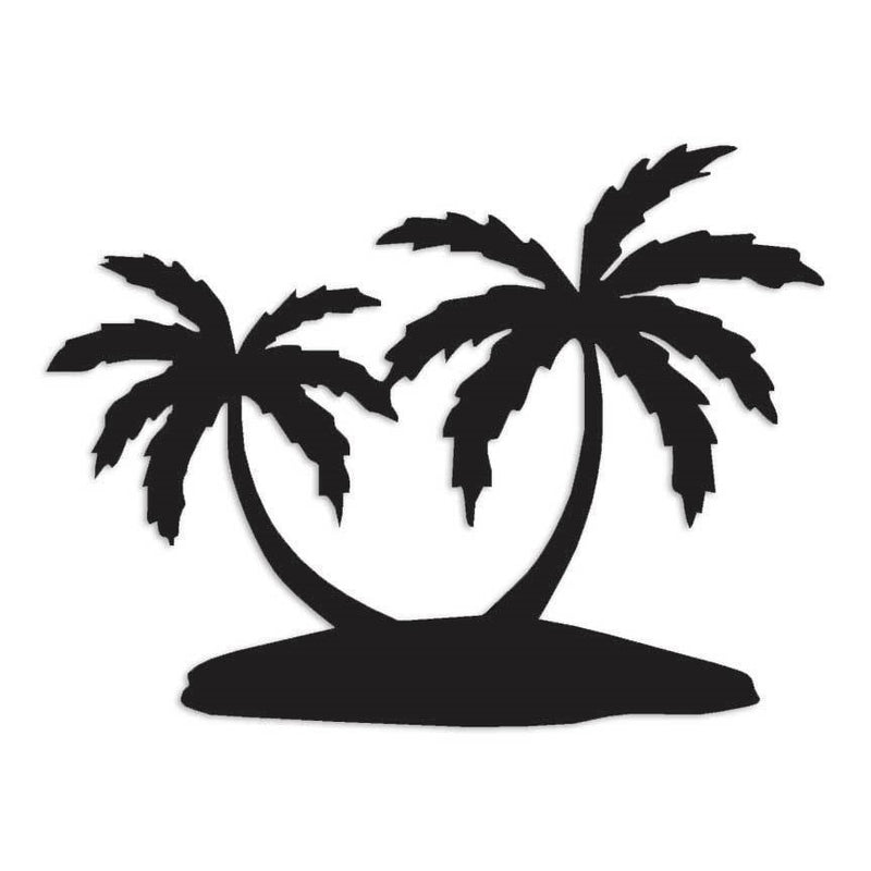 Palm Trees Island Hawaii Decal Sticker