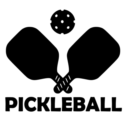 Pickleball Text Symbol Vinyl Decal Sticker