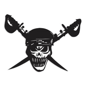 Pirate Skull Swords Decal Sticker
