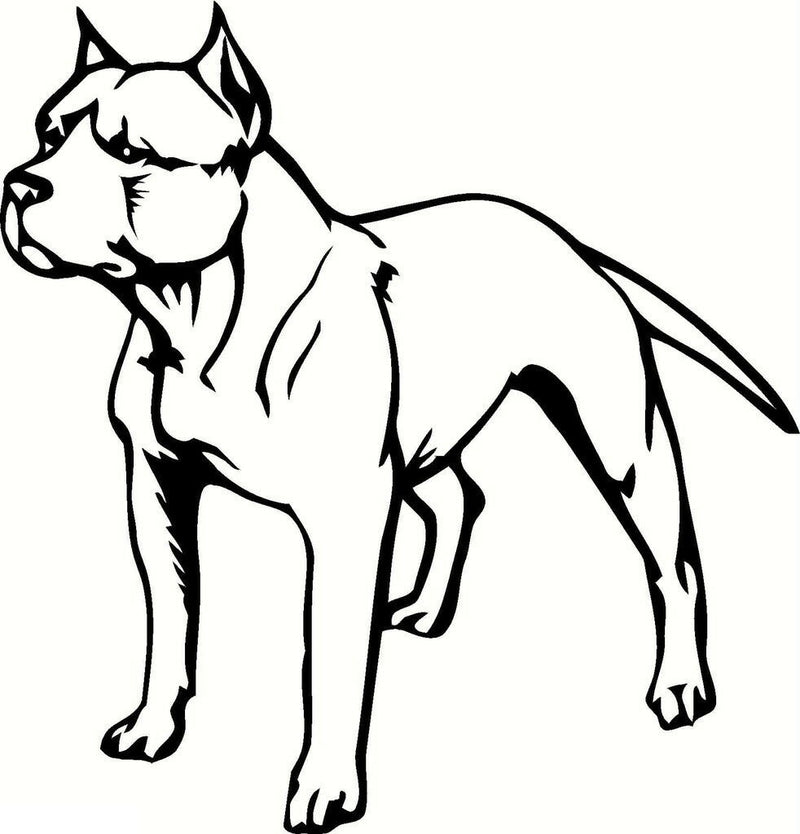 Pitbull Guard Dog Vinyl Decal