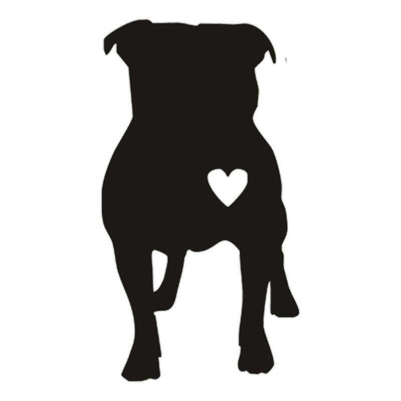Pitbull Heart Silhouette Decals Car Truck Window Adopt Cat Dog Vinyl Sticker