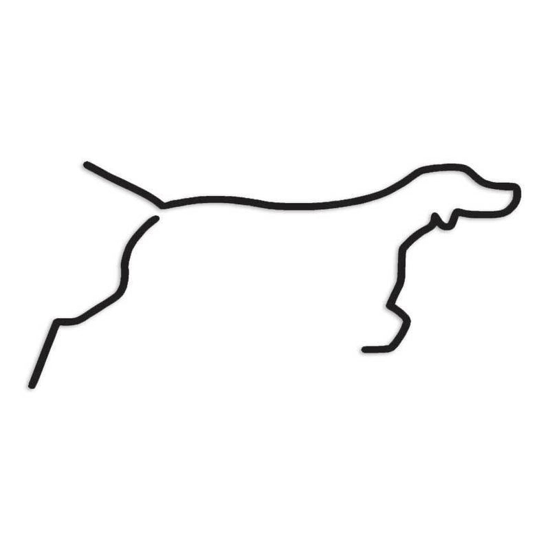 Pointer Outline Dog Breed Decal Sticker