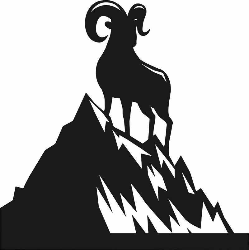 Ram Sheep Lamb Goat Hunting Mountain Animal Car Truck Window Vinyl Decal Sticker
