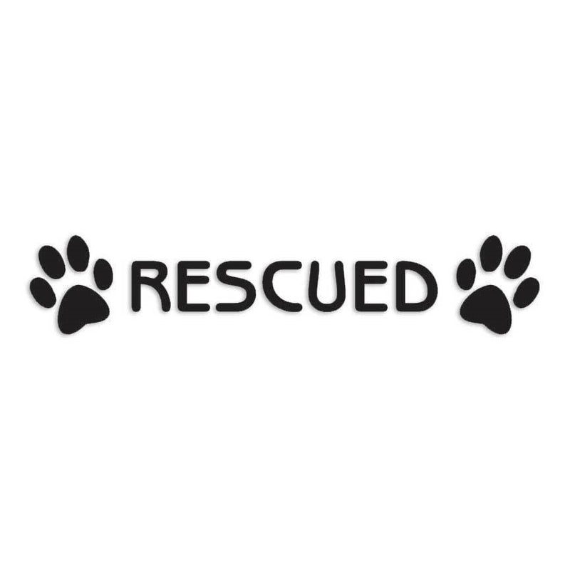 Rescued Dog Paw Animal Decal Sticker