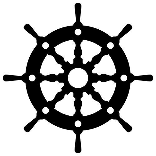 Ship wheel yacht compass fishing boat vinyl decal sticker