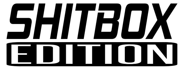 SHITBOX Edition Text Funny Car Truck Vinyl Decal Sticker