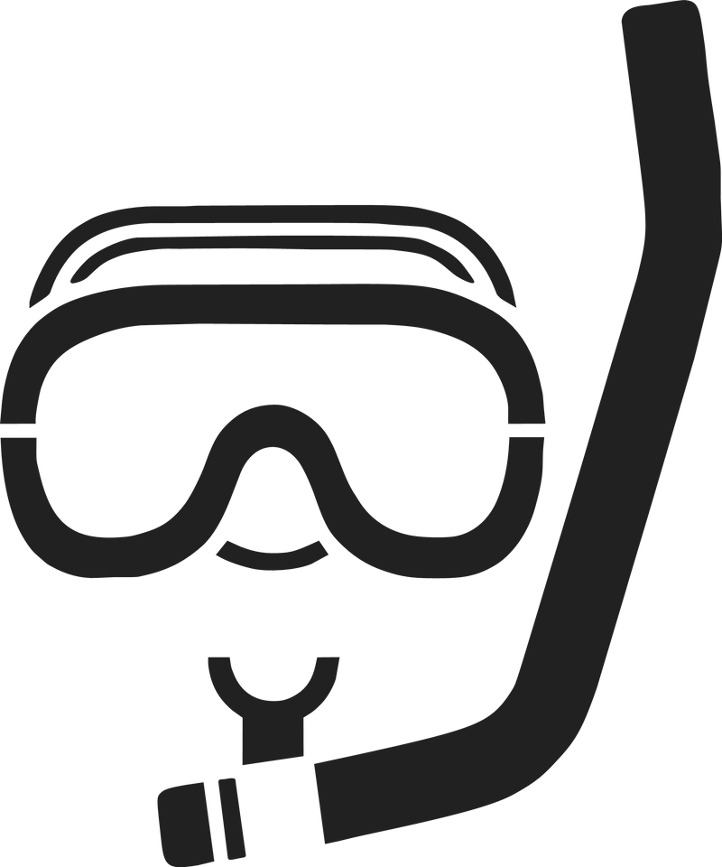 Scuba Diving Mask Sport Decal Sticker