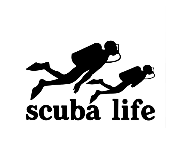 Scuba Life Dive Diving Car Auto Window Vinyl Die-Cut Decal Sticker ...