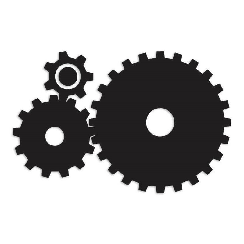 Set of Gears Steampunk Decal Sticker