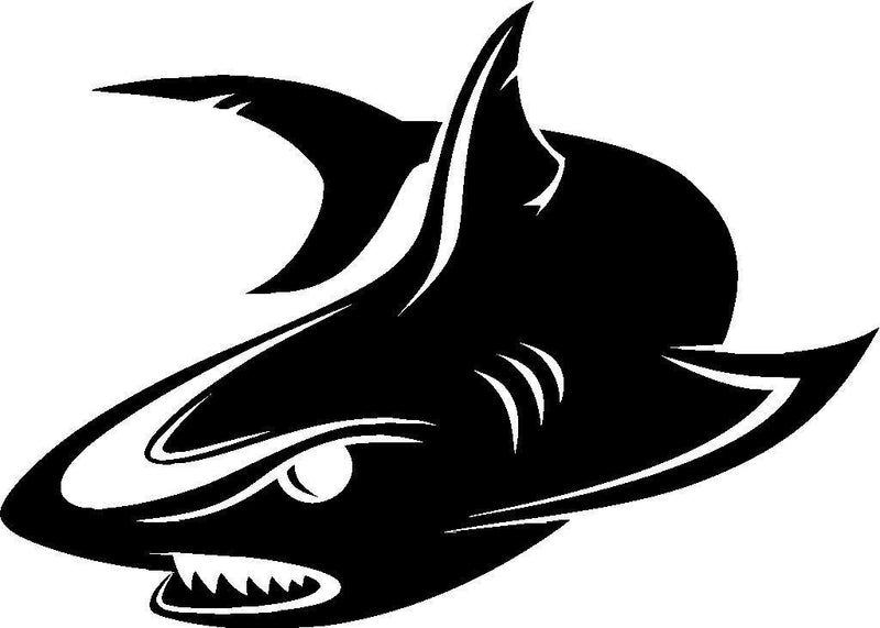 Shark tribal decal vinyl sticker great white