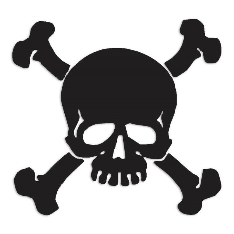 Skull Crossbones Pirate Decal Sticker