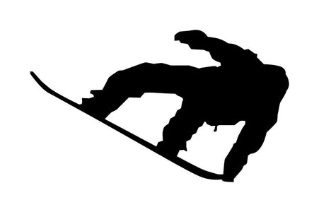Snow Board Snowboarding Silhouette Removable Permanent Vinyl Decal Sticker