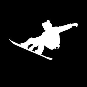 Snowboarder vinyl sticker decal winter snowboarding