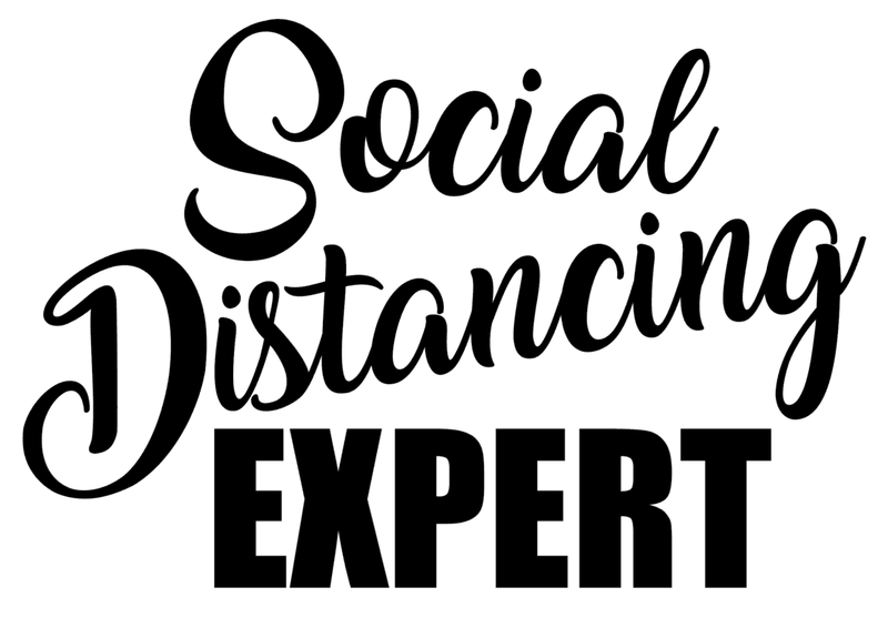 Social Distancing EXPERT Vinyl Decal Bumper Sticker Virus Funny