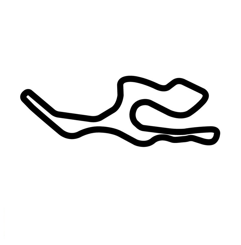 Sonoma Infineon Raceway Decal Race Track Decals Outline Sticker Helmet Car