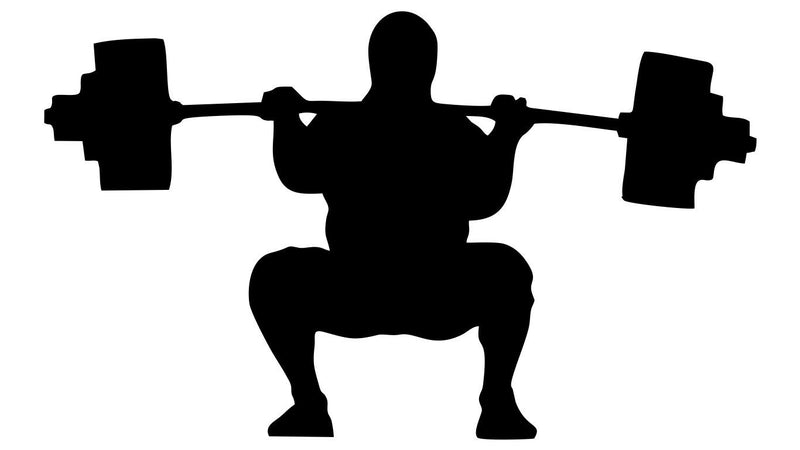 Squat Power lifting Car Decal Sticker