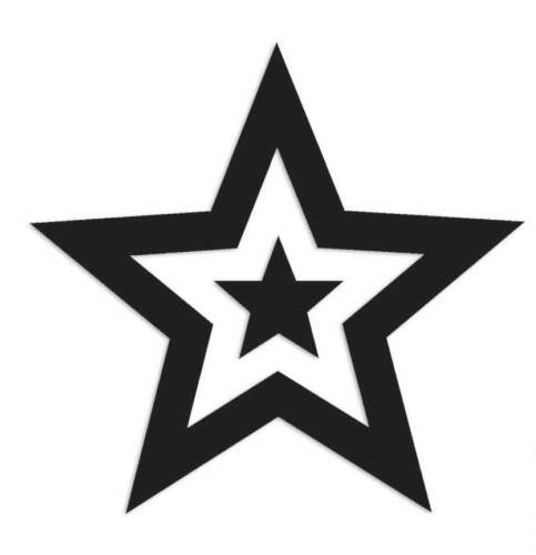 Star Inside Star Decal Sticker