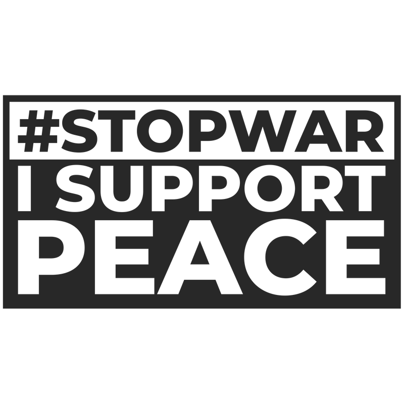Stop War I Support Peace Antiwar Pro Peace Vinyl Decal Sticker