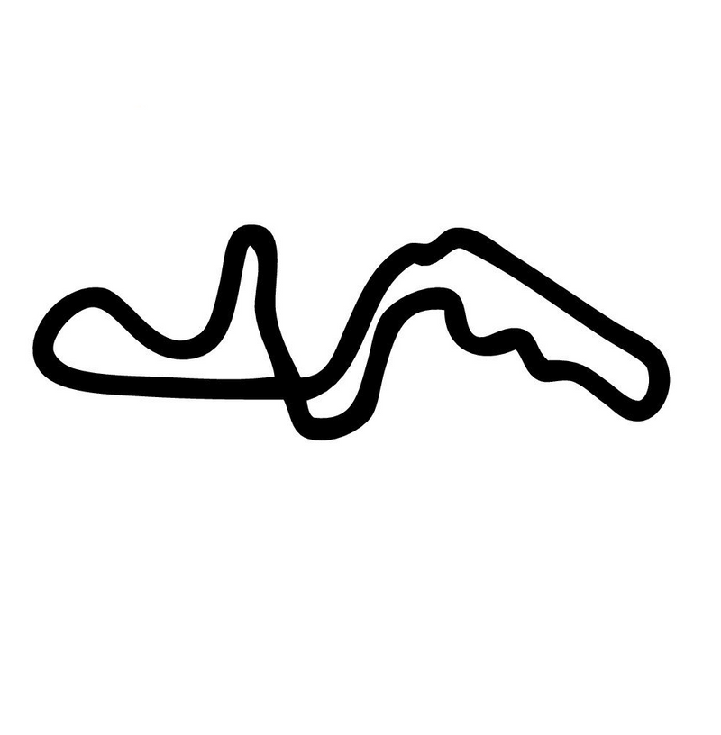 Suzuka Circuit Decal Race Track Decals Outline Sticker Helmet Car