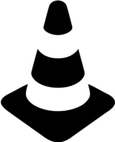 Traffic Cone Vinyl Car Window Laptop Decal Sticker