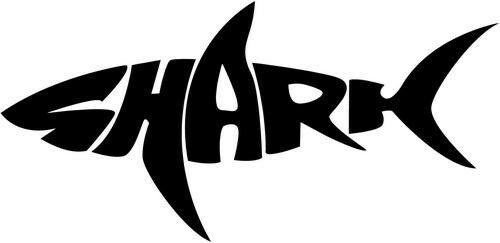 Tribal Art Shark Car Window Vinyl Decal Sticker