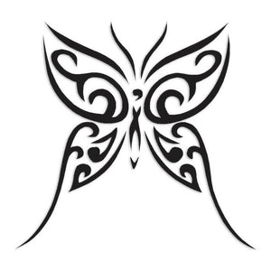 Tribal Butterfly Art Decal Sticker 2