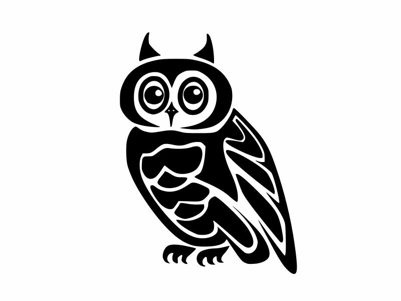 WISE OWL Vinyl Decal Car Wall Window Sticker