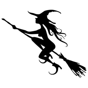 Witch on Flying Broom Vinyl