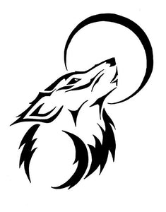 Wolf Tribal moon