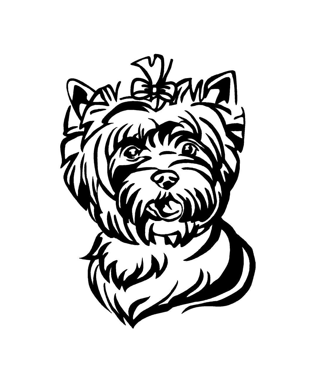 Yorkie Dog Decal Yorkie Dog Breed Decal Yorkie Vinyl Decal Custom Car Vehicle Decal Dog lovers Yorkie decal Yorkshire Terrier decal
