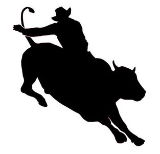 bull rider decal  rodeo stickers cowboy decals