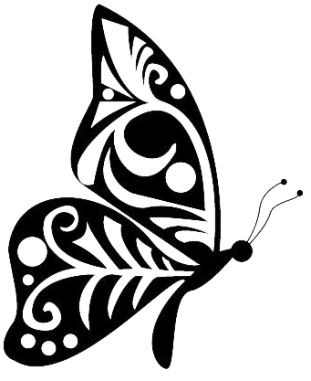 butterfly tribal style