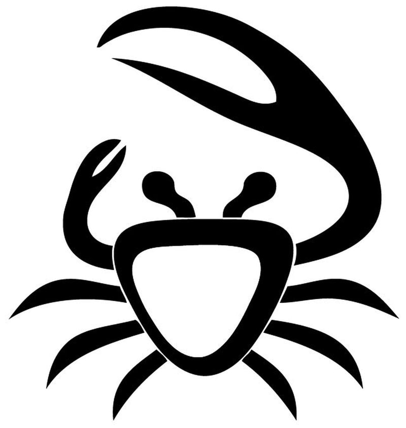 Crab Creature Animal Sea Ocean Vinyl Decal Sticker