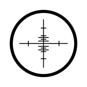 crosshairs scope decal sticker