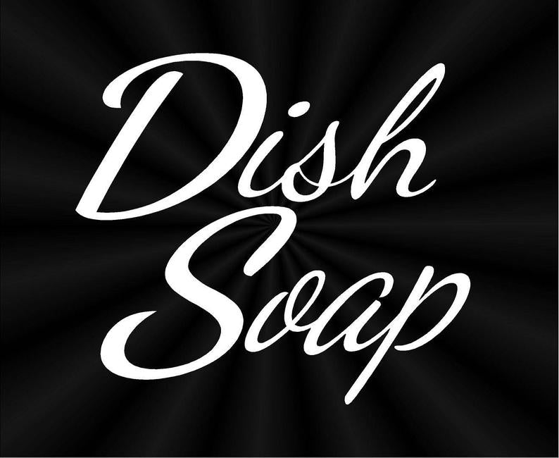 dish soap labels vinyl decals stickers