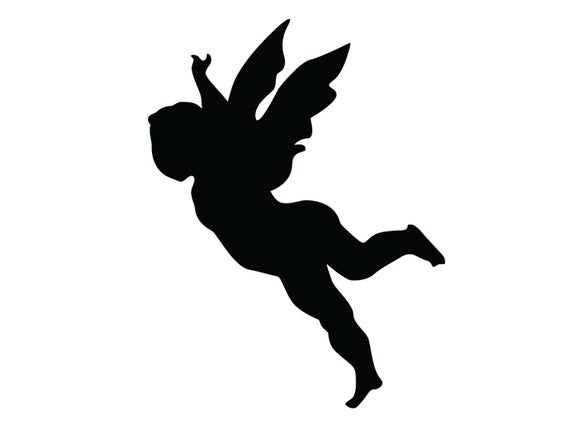 flying angel decal tribal angel sticker