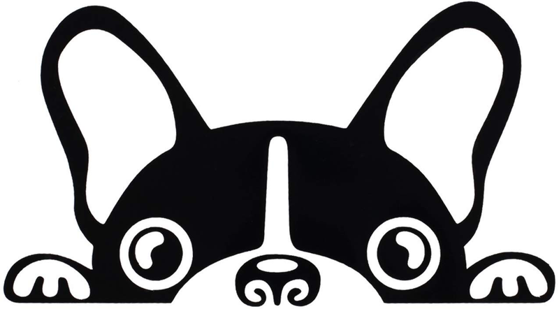 French bulldog Puppy Peeking Dog Animal Vinyl Decal Sticker