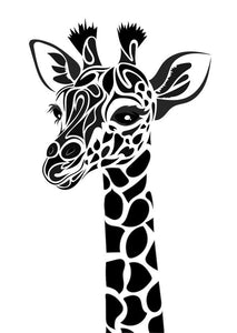 giraffe tribal vector