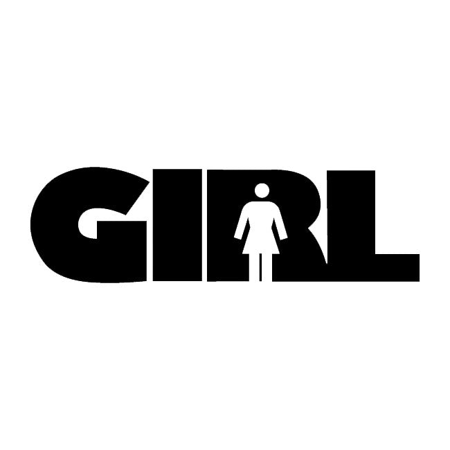 girl decal sticker
