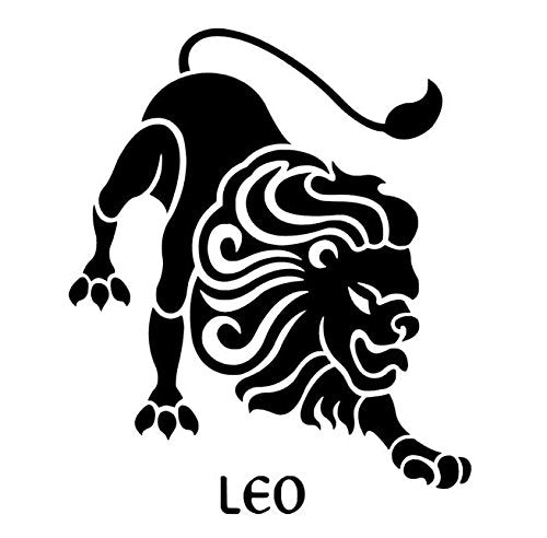leo vinyl decal  zodiac vinyl decal  custom leo sticker  horoscope decals  astrological symbol leo